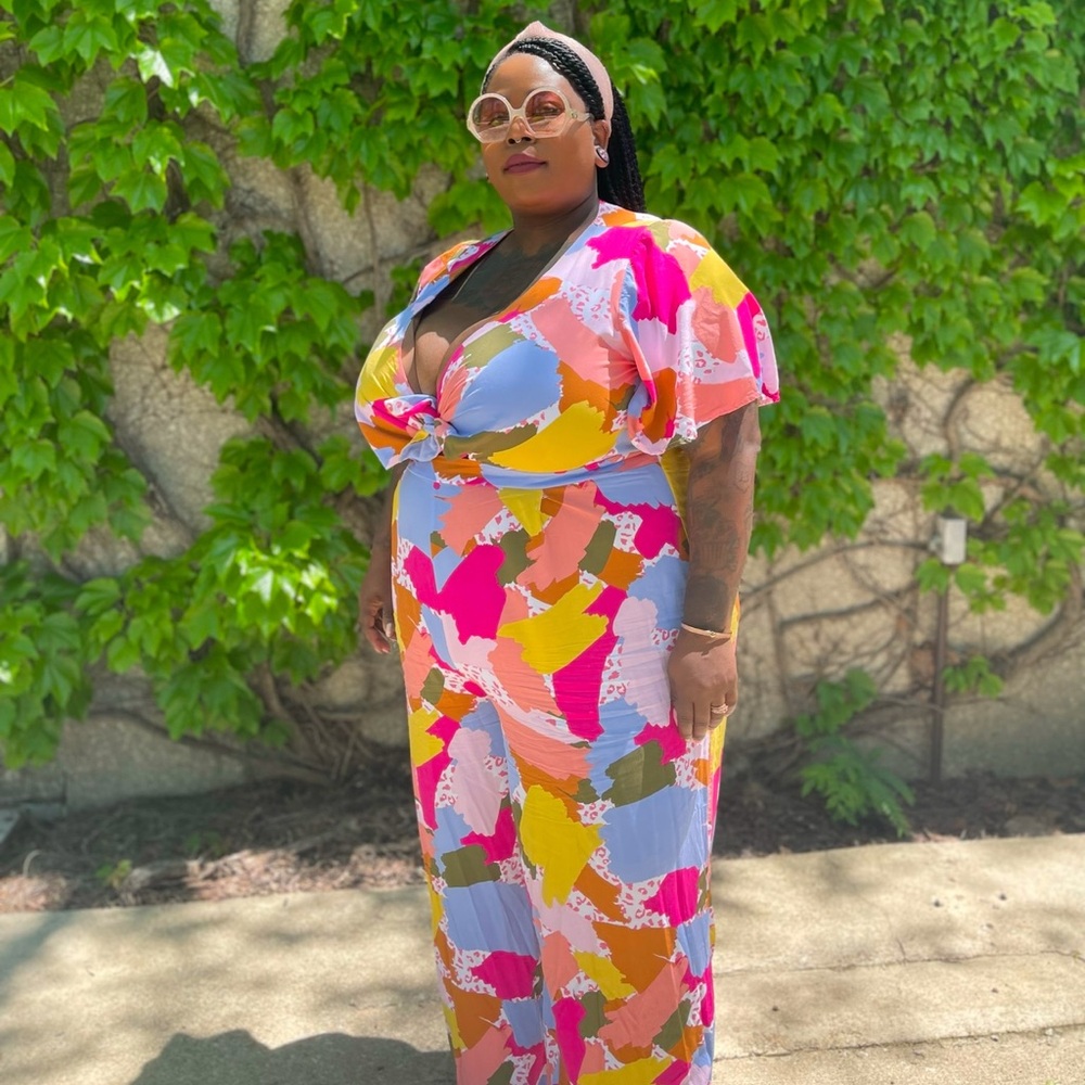 Cute abstract romper